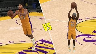 CAN LONZO BALL HIT A HALF COURT SHOT BEFORE A 0 OVERALL HITS A THREE POINTER? NBA 2K17 GAMEPLAY!