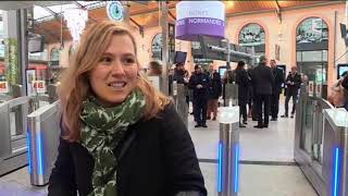 Portiques de sécurité gare Saint-Lazare vers la Normandie