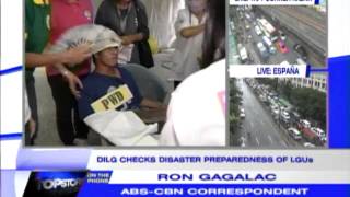 DILG checks disaster preparedness of LGUs