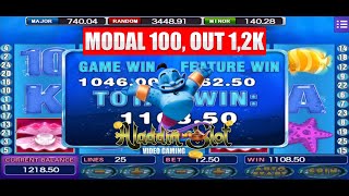 AladdinSlot ( GREAT BLUE ) #MEGA888 Today Game Play #tips #random