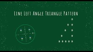 68 Line/Hollow Left Angle Triangle Pattern without any pre-defined method using while loop in Python