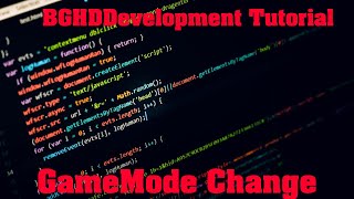 GameMode Change - Plugin Tutorial/Overview