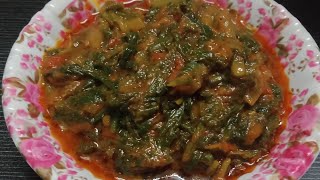 ಪಾಲಕ್  ಸೊಪ್ಪಿನ ಗೊಜ್ಜು/pallak soppina gojju/healthy recipe(ಪಾಲಾಕ್ ಸೊಪ್ಪು)