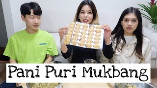Pani puri with Kunzang & Natalia