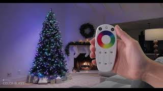 Evergreen Classics® Color Blast™ Christmas Tree, with Color-Wheel Remote Control \u0026 10 Motion Effects