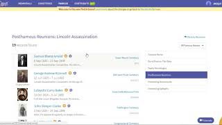 Part 6 - Searching Famous Memorials (Grave Records) in Find A Grave