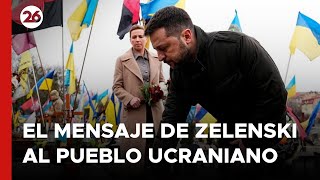 El mensaje de Zelenski al pueblo ucraniano a 2 años del inicio de la guerra