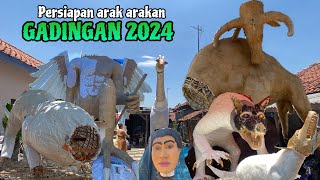 REVIEW ‼️ Persiapan arak arakan gadingan 2024 || Buyut gading Indramayu 2024