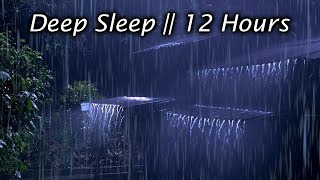 ⛈ Break Insomnia in 5 Minutes with Deep Sleep with Heavy Rain \u0026 Thunder on Metal Roof at Night