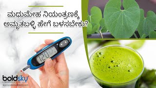 ಮಧುಮೇಹ ನಿಯಂತ್ರಣಕ್ಕೆ ಅಮೃತಬಳ್ಳಿ ಹೇಗೆ ಬಳಸಬೇಕು? | Giloy For Diabetics | Boldsky Kannada