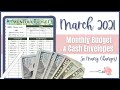 Monthly Budget Set Up & Cash Envelopes | March 2021 | iPad Planner & Goodnotes | $5k Income |