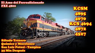 QSLPTM KCSM \u0026 KCS Lines ES44AC SD70ACe AC4400CW 4895 4070 4694 4872 4527 🚂🚂🚂🚂🚂