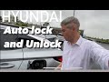 Auto lock and auto unlock - Hyundai Doors #unlock #autolock #howto