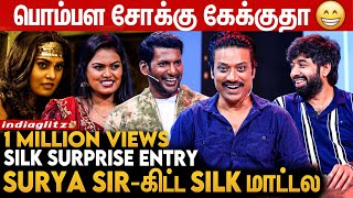 இவரு பார்த்த பார்வையில Silk-க்கு Out 😜 -  Vishal Fans Meet | SJ Surya | Mark Antony | Adhik