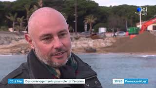 REPORTAGE LUTTE CONTRE EROSION GOLFE DE SAINT TROPEZ