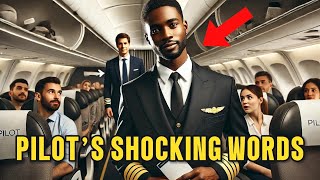 A Black pilot is denied a first-class seat, but his three whispered words leave the crew speechless