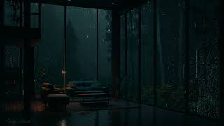 Heavy Rain forest by Cozy Window Ambience - take a nap & wait for the rain stops - ASMR Sleep💤