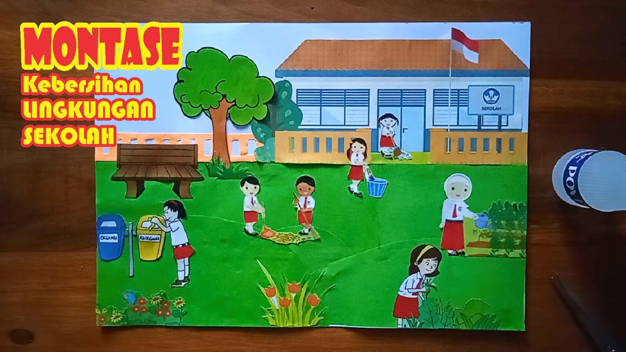 Cara Membuat Gambar Montase Ii Karya Seni Montase Tema Cintai