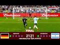 PES 2021 - Germany vs Argentina - Penalty Shootout - FIFA World Cup 2022 Final - PES 2021 Gameplay