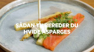 Sådan tilbereder du hvide asparges