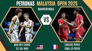 Man Wei Chong/Tee Kai Wun 🇲🇾 Vs Toma Jr.Popov/Christo Popov 🇲🇫 | Petronas Malaysia Open 2025