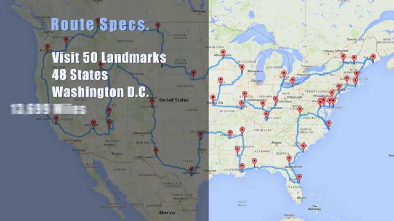 The Best Way To Drive Across The U.S. And See Major Landmarks - YouTube