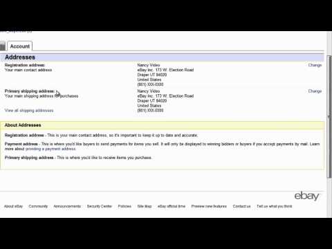 eBay Tutorials: How to change your contact or account information eBay Tutorials: How to change your contact or account information