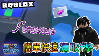 【Roblox】🌊Blox Fruits簡單快速賺取f幣的方法【寒月】