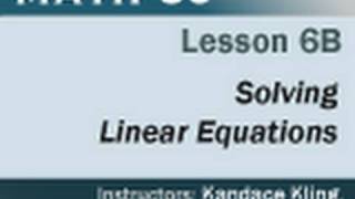 Math 60 - Lesson 6b