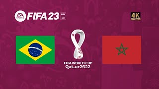 Brasil x Marrocos | FIFA 23 Gameplay Copa do Mundo Qatar 2022 | Final [4K 60FPS]