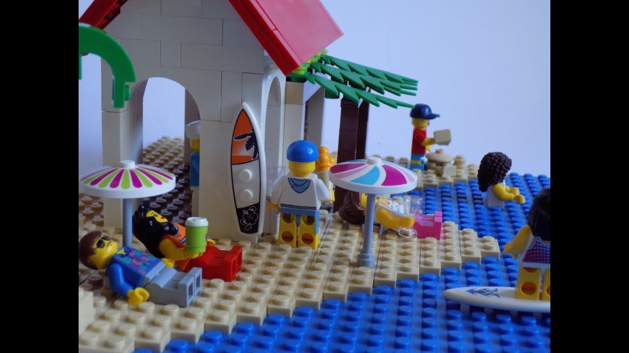 Lego Beach Moc Summer Scene Youtube