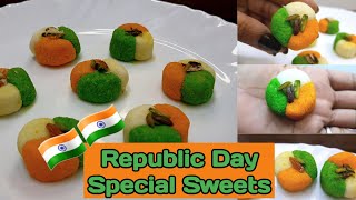 Republic Day Special recipe | without fire 5 Min recipe | Tri colour recipe | Instant Sweet recipe