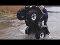 can am 500xt wheelie w jeziorku