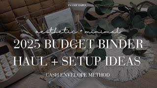 ✨2025 AESTHETIC BINDER SETUP IDEAS✨ *acrylic binder, cash envelopes, minimal decor* TEMU HAUL