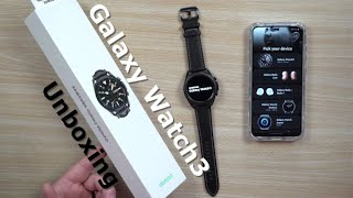 Samsung Galaxy Watch3 - Unboxing | 45mm Mystic Black