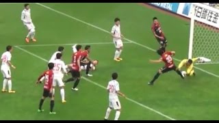 2016J1 1st第4節 鹿島 2-0 東京 金崎夢生のゴールはチャージ