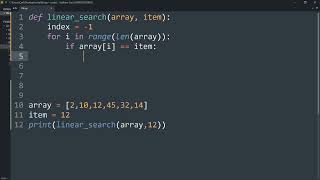 Implement the Linear Search Algorithm in Python !