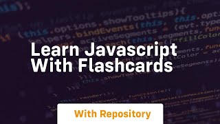 Learn javascript with flashcards