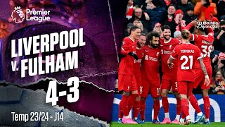 Highlights & Goles: Liverpool v. Fulham 4-3 | Premier League | Telemundo Deportes