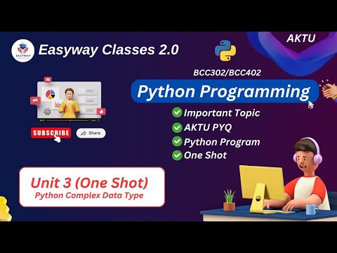 Python Unit 3 One Shot Python Complex Data Type B Tech 2nd Year