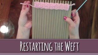 Weaving on a Cardboard Loom   PART 2