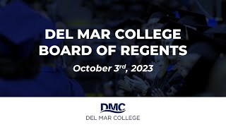 DMC Board of Regents Regular Meeting (10-3-2023)