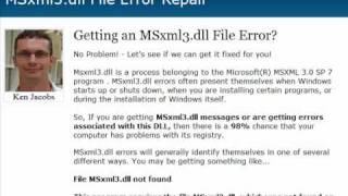 MSxml3.dll Error Fix - MSxml3dll.com