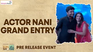 Actor Nani Grand Entry @Jaanu Pre Release Event | Shreyas media