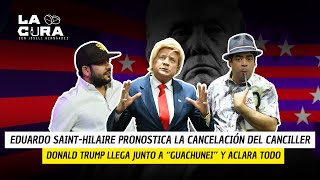 DONALD TRUMP Y GUACHUNEI (RAFAF BOBA Y WILLIAM DÍAZ) INTERUMPEN EL DISCURSO DE EDUARDO SAINT-HILAIRE