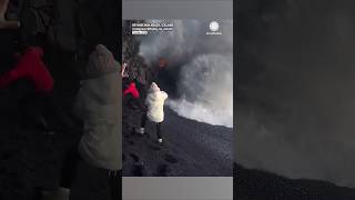 Tourist Hit By Massive Wave