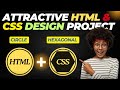 How to Create Circle & Hexagon Shape with CSS Clip-Path | HTML CSS Shape Design Project | HTML & CSS