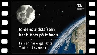 Jordens äldsta sten har hittats på månen (engelskt tal)