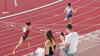 Daša Kernel (SLO) 100 m Hurdles Girls U20 14.70 1st Place Cup Championships Maribor 2024