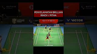 counter attack rinov rivaldy pitha haningtyas mentari #australiaopen2023 #badminton